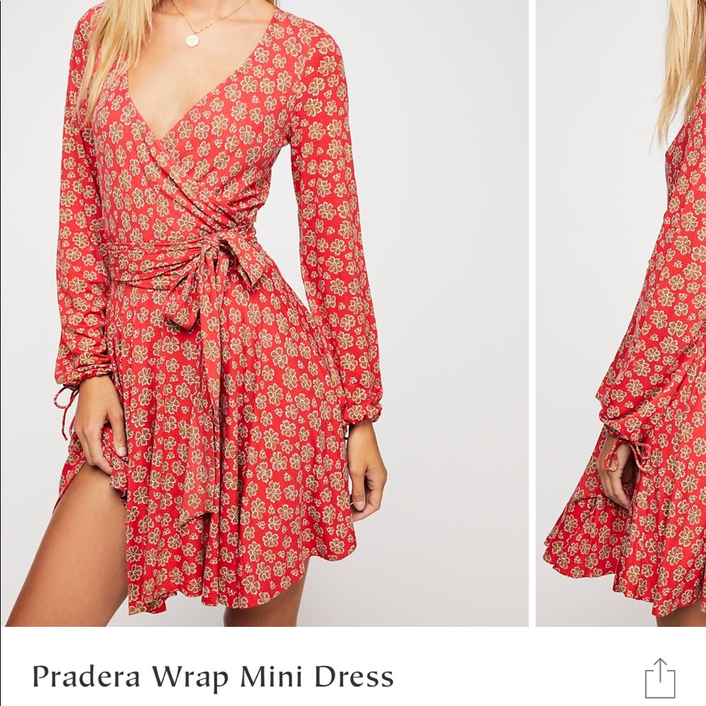 Pradera wrap mini dress